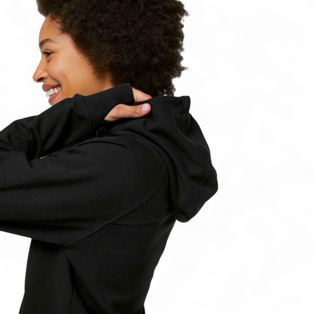 Lululemon OG Scuba Hoodie Pullover Sz 12 | Laidback Streetwear In Black Wash - Picture 4 of 10